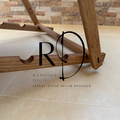 Chaise longue en bois rouge