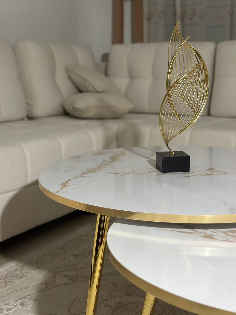 طاولة قهوة رخامية