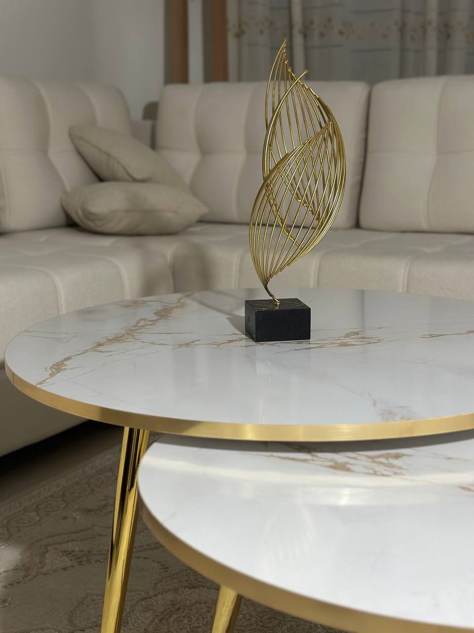 طاولة قهوة رخامية