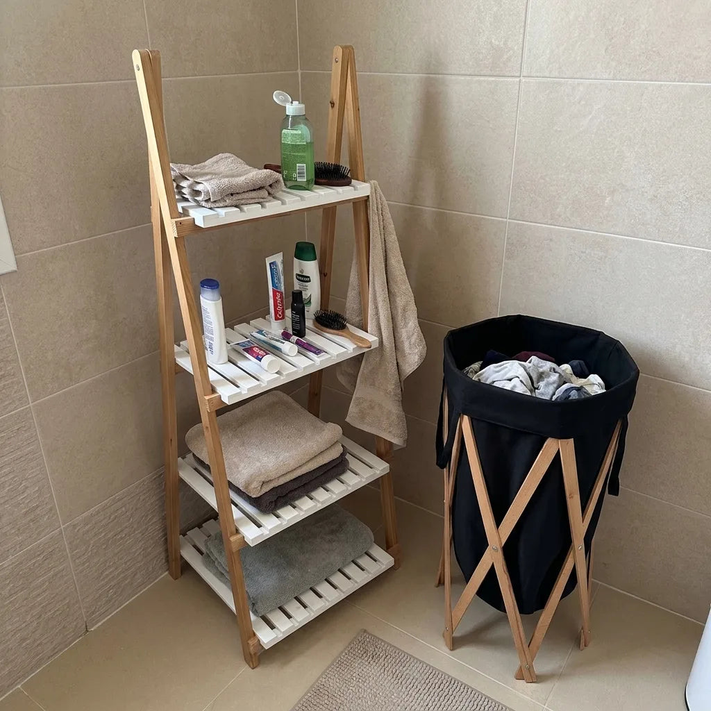 Pack Etagere + Panier a linge