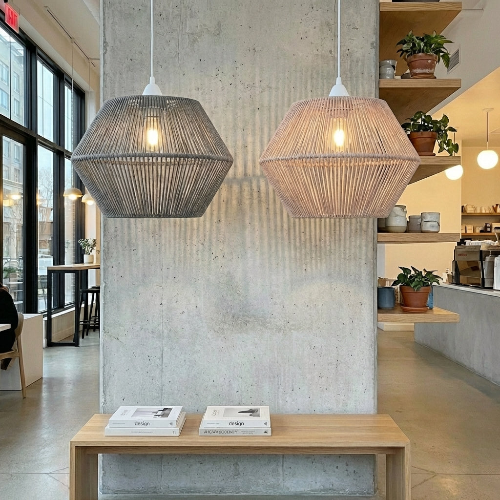 Lustre macramé