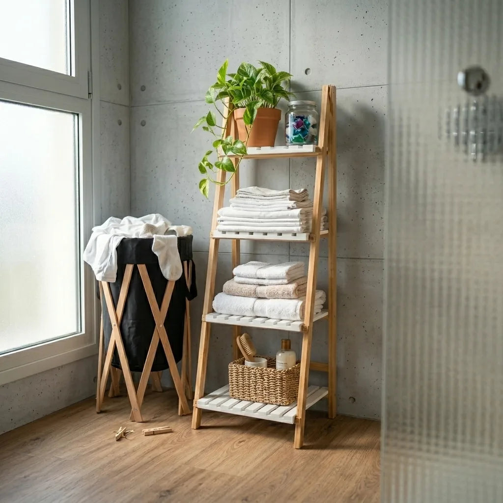 Pack Etagere + Panier a linge